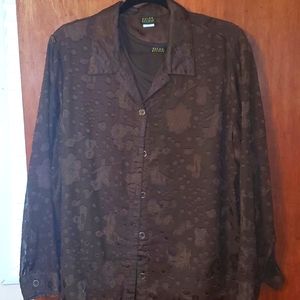 2-piece blouse & shell set paired with coordinating pants